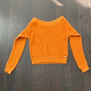 guess off the shoulder knit sweater